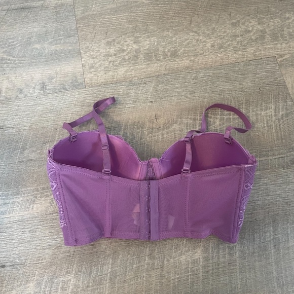 2 NWT strapless pink &black bra  34d - Picture 8 of 10